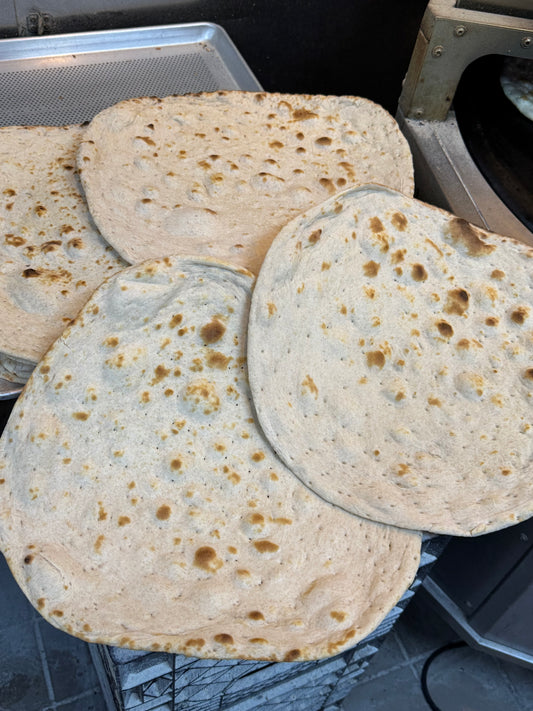 Afghan Taftan bread نان چپاتی