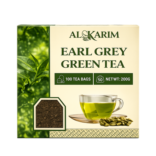 Al-Karim Earl Grey Green Tea – 100 Tea Bags (200g)