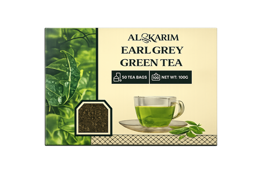 Al-Karim Earl Grey Green Tea – 50 Tea Bags (100g)