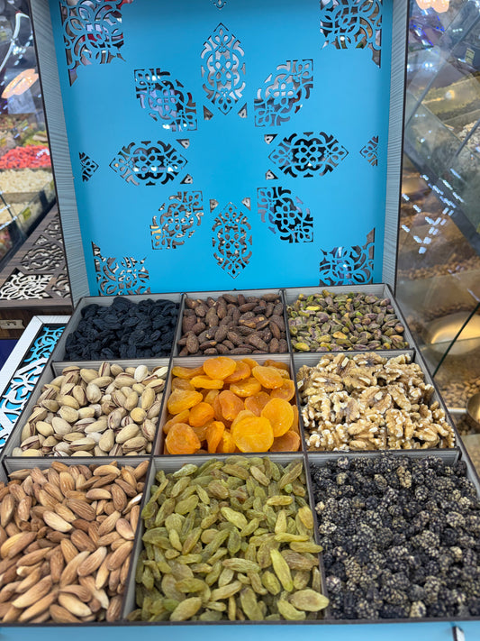 Blue Premium Mixed Dried Fruit & Nuts Gift Box -10 lb