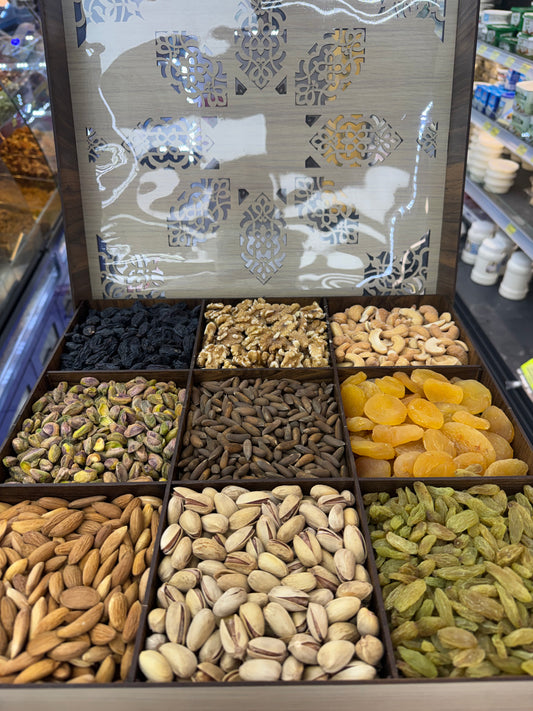 Brown Premium Mixed Dried Fruit & Nuts Gift Box -10 lb