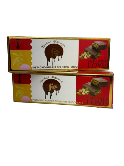 Fox Dubai Pistachio Kunafa Belgian Chocolate