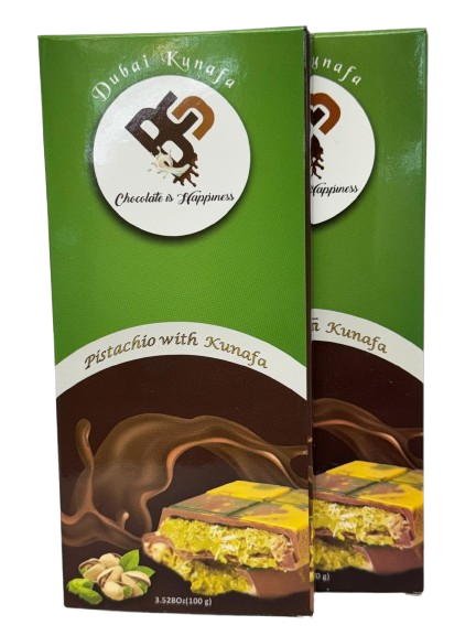 BS Dubai Pistachio with Kunafa Chocolate Bar (100g)